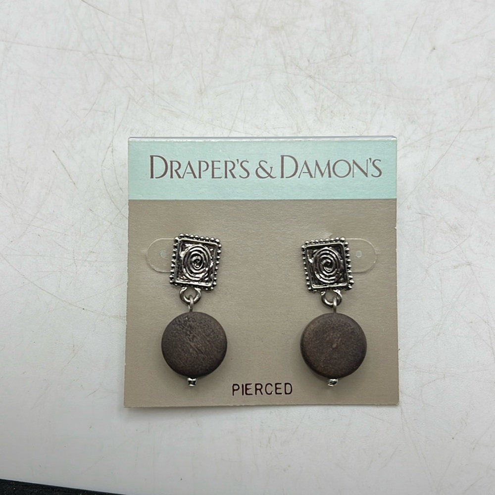 NWT Drapers & Damons Pierced Earrings Jewelry Accessory Dangle Stud Boho Aztec
